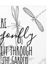 Dragonfly Tabletop Plaque with Easel, Quote, If I Were a Dragonfly 8 X 10 or 5 X 7, Whimsical Home Decor, Dragonfly Decor