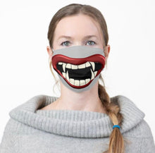 Face Mask, Scary Teeth, Big Mouth, Men and Women Funny Mask, Halloween Smile