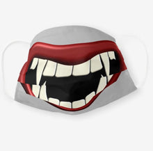 Face Mask, Scary Teeth, Big Mouth, Men and Women Funny Mask, Halloween Smile