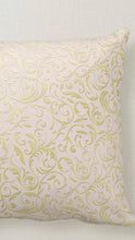 Throw Pillow, Gold and Blush Damask, Pillow and Insert, Words, "When the roots are deep there is no reason to fear the wind."