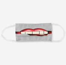 Face Mask "Chewing on Lips" Big Mouth, Men and Women Funny Mask, Halloween Smile Mask