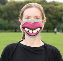 Face Mask "Big Teeth" Big Mouth, Men and Women Funny Mask, Halloween Smile Mask