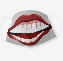 Face Mask "Big Smile, Happy Teeth" Big Mouth, Men and Women Funny Mask, Halloween Smile Mask
