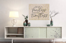 Home Office Prints, Ready to Frame, Wall Decor "Once You Become Fearless Life Becomes Limitless" Home Office Wall Art