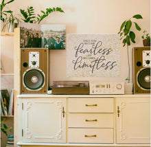 Home Office Prints, Ready to Frame, Wall Decor "Once You Become Fearless Life Becomes Limitless" Home Office Wall Art