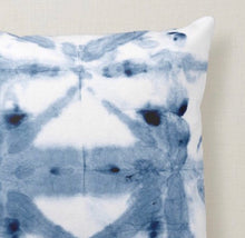 Shibori Design Throw Pillow, Square, Indigo, Boho Home, Boho Pillow, Washable, Size 16 X 16