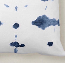 Shibori Design Throw Pillow, Square, Indigo, Boho Home, Boho Pillow, Washable, Size 16 X 16