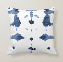 Shibori Design Throw Pillow, Square, Indigo, Boho Home, Boho Pillow, Washable, Size 16 X 16