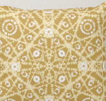 Tie Dye Throw Pillow, Golden Tan, Pillow and Insert, Boho Pillow, 16 X 16, Totally Washable