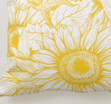 Sunflower Pillow, Pillow and Insert, 16 X 16, Totally Washable, Sunflower Home Decor, Front Porch Pillow, Floral Pillow