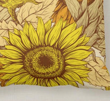 Sunflower Pillow, Pillow and Insert, 16 X 16, Totally Washable, Sunflower Home Decor, Front Porch Pillow, Floral Pillow