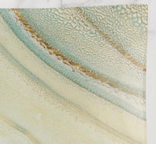 Abstract Glass Tray, Trinket Dish "Ocean Waves" Abstract Design, Beach Home