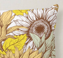 Sunflower Pillow, Pillow and Insert, 16 X 16, Totally Washable, Sunflower Home Decor, Front Porch Pillow, Floral Pillow
