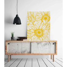 Sunflower Wall Art, Sunflower Print, Poster, Ready to Frame, Sunflower Wall Decor, Sunflower Home Decor, Sunflower Floral Print