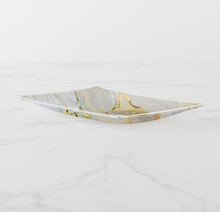 Abstract Glass Tray, Trinket Dish "Golden Serenity" Abstract Design, Spa Bathroom, Elegant Escape