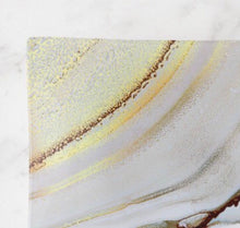 Abstract Glass Tray, Trinket Dish "Sunset" Abstract Design, Spa Bathroom, Elegant Escape