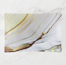 Abstract Glass Tray, Trinket Dish "Sunset" Abstract Design, Spa Bathroom, Elegant Escape