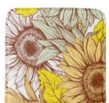 Sunflower Bath Mat, Sunflower Floral Print, Sunflower Bath Decor, Yellow, Brown, Sage Sunflower Design