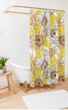 Sunflower Bath Mat, Sunflower Floral Print, Sunflower Bath Decor, Yellow, Brown, Sage Sunflower Design