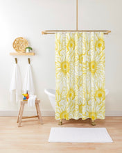 Sunflower Bath Mat, Sunflower Floral Print, Sunflower Bath Decor, Yellow, Brown, Sage Sunflower Design