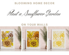 Polyester Sunflower Shower Curtain, Sunflower Floral Print, Sunflower Bath Decor, Yellow, White, Brown and Mint, Earth Tones