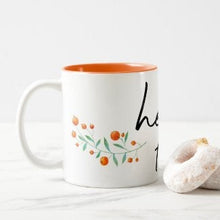 Fall Ceramic Mug "Hello Fall" Fall Drinkware, Fall Gifts for Her, Fall Hostess Gifts, Mug With Words
