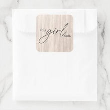Sticker Sheet "this girl can" Blush Pearl Design, 3" X 3" Stickers for Her, Inspirational Stickers, Stickers with Words