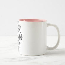 Inspirational Ceramic Mug "She Believed She Could So She Did" White and Pink Mug, Gift for Her, Mug With Words, Any Occassion Gift