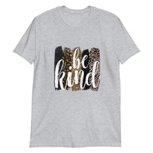 Unisex T-shirt "Be Kind" Animal Print Sublimation, Short-Sleeve T-shirt, Encourage Kindness T-shirt, Inspire Kindness