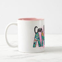 Ceramic Mug "Can I Get An Amen" Blue and Pink Floral, Faith Amen Mug, Any Occassion Mug, Faith Gift, Religious Mug, Gift for Her