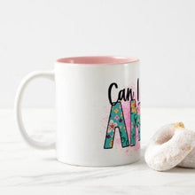 Ceramic Mug "Can I Get An Amen" Blue and Pink Floral, Faith Amen Mug, Any Occassion Mug, Faith Gift, Religious Mug, Gift for Her