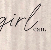 Set of 3 Flat Cards "this girl can." Blush Pearl Background, Blank, Encouragement Cards for Her, Envelopes Included