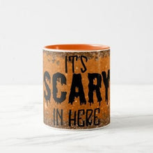 Halloween Mug "It's Scary in Here" Orange, Halloween Gift for Her, Ceramic Mug for Her, Mug With Words