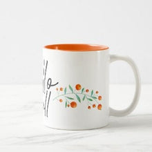 Fall Ceramic Mug "Hello Fall" Fall Drinkware, Fall Gifts for Her, Fall Hostess Gifts, Mug With Words