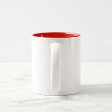 Fall Apple Ceramic Mug, "Fall Apple Pickin'" White and Red, Two Tone 11 oz mug, Gift Mug With Words, Apple Pickin' Mug