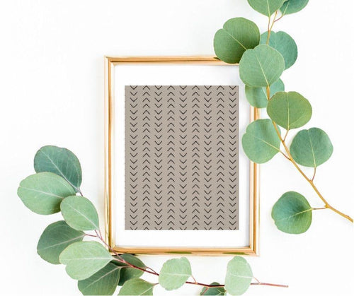African Mudcloth Print, Poster, Gray Mudcloth Design Poster,  African Design, Mudcloth Pattern, African Pattern Poster, African Wall Art
