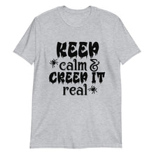 Halloween Unisex T-shirt "Keep Calm and Creep it Real" Short-Sleeve, Fall Tshirt, T-shirt for Trick or Treat, Halloween Tshirt