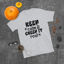 Halloween Unisex T-shirt "Keep Calm and Creep it Real" Short-Sleeve, Fall Tshirt, T-shirt for Trick or Treat, Halloween Tshirt