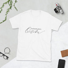 Fall T-shirt, Unisex "My favorite color is October" Short-Sleeve, October T-shirt