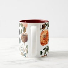 Gratitude Mug, Orange and Peach Mug "Overflowing with Gratitude" Fall Gift Mug, Gift for Her, Thanksgiving Hostess Gift Mug