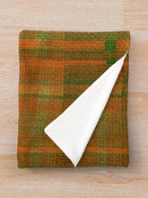 Tartan Plaid Blanket, Orange, Green, Tartan Plaid Accent Throw, Living Room Refresh, Earth Colors Accent, Fall Plaid Blanket, Cabin Decor