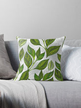 Plant Lover Pillow, Green Leaf Pattern Pillow, Plant Lover Theme Decor, Plant Lover Gift, Gift for Mom, Green Pillow, Green Home Accents