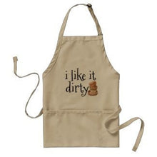 Funny Garden Apron, i like it dirty, Three Pocket Garden Apron, Gift for Her, Gift for Gardener, Gardening Apron, Mother's Day Gift