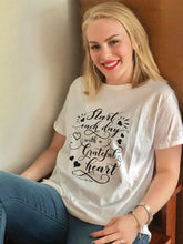 Women's T-shirt "Start Each Day With A Grateful Heart"