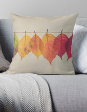 Fall Throw Pillow, Autumn Leaves, Fall Leaves, Minimalist Home Accent