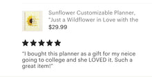 Sunflower Daily Planner, Start Anytime, Just a Wildflower Planner