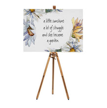 Daisy Wall Art, Quote, White Daisy, Yellow Daisy, Watercolor, Floral Poster Print