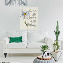 Daisy, Wall Art, Print, "The Whole Earth Smiles When She Blooms, Ready to Frame, Poster