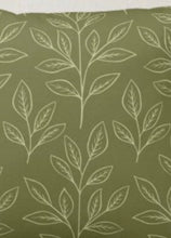 Fall Pillow, Earth Tone, Green, Botanical Leaves, Nature Inspired Pillows, Minimalist Style, Contemporary Pillow