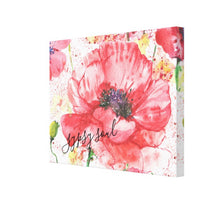 Watercolor, Red Poppy, Floral, Poppy Garden, Throw Pillow